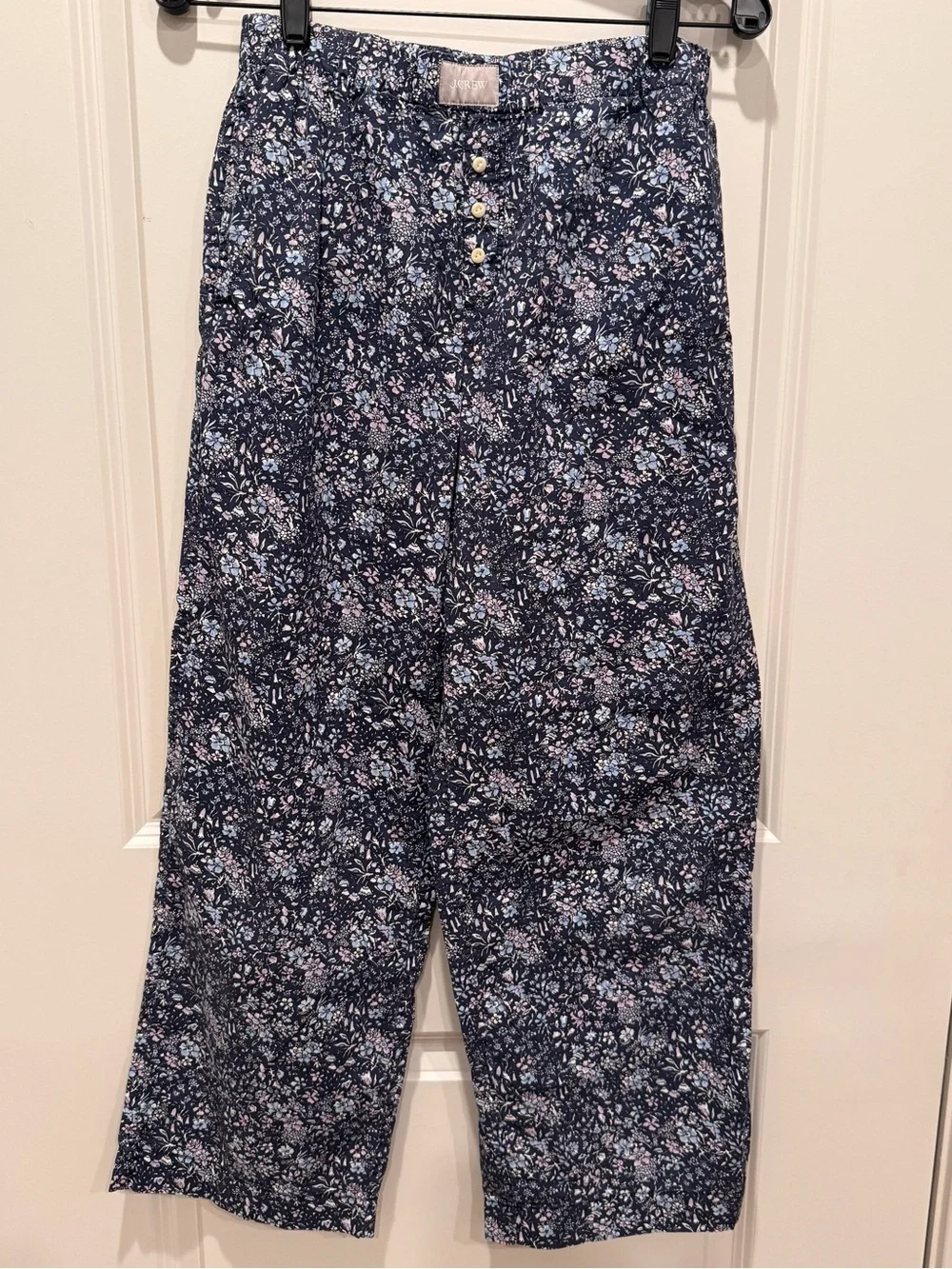 J.Crew Floral Elastic Waist Wide Leg Pajama Pants XS